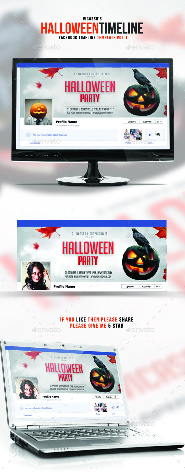 GraphicRiver Facebook Halloween Vol 1 9109969 GraphicRiver Facebook Halloween Vol 1 9109969