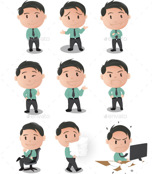 GraphicRiver Business Kids Illustrator 9066426 GraphicRiver Business Kids Illustrator 9066426
