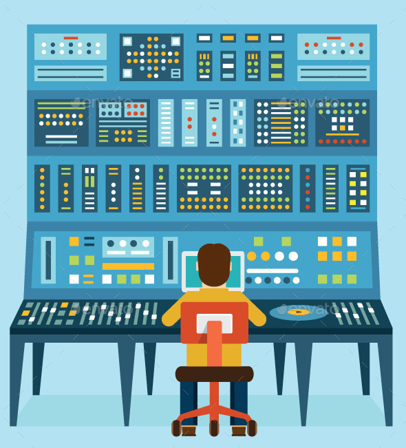 GraphicRiver Mixing Console Music Recording Studio 9134165 GraphicRiver Mixing Console Music Recording Studio 9134165