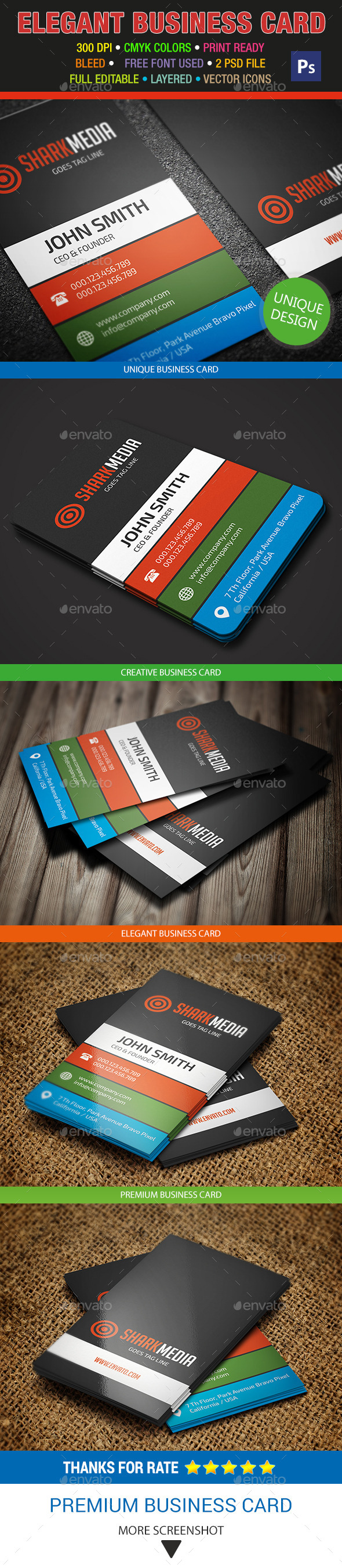 GraphicRiver Elegant Business Card 321 9134267 GraphicRiver Elegant Business Card 321 9134267