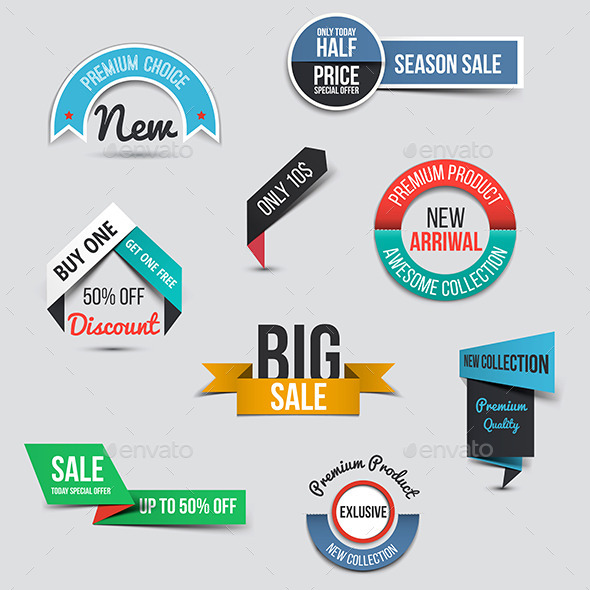 GraphicRiver Collection of Sale Discount Styled Origami Banners 9134994 GraphicRiver Collection of Sale Discount Styled Origami Banners 9134994