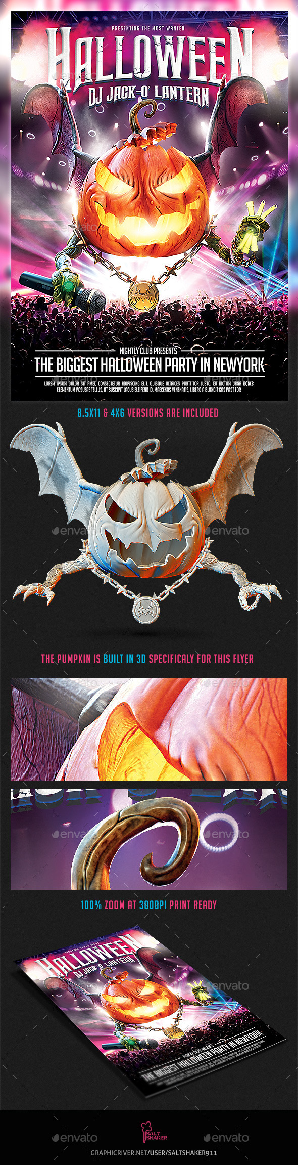 GraphicRiver Halloween Dj Party Flyer 9135407 GraphicRiver Halloween Dj Party Flyer 9135407
