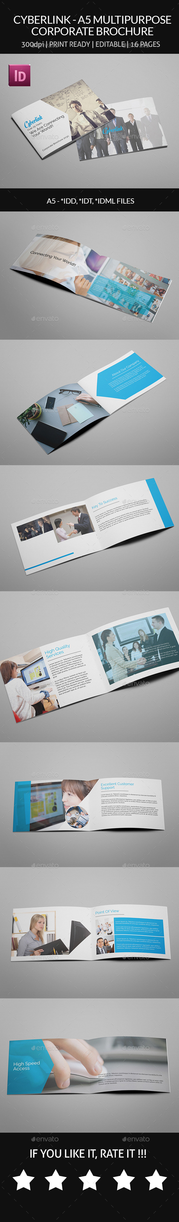 GraphicRiver Cyberlink A5 Multipurpose Corporate Brochure 9136323 GraphicRiver Cyberlink A5 Multipurpose Corporate Brochure 9136323