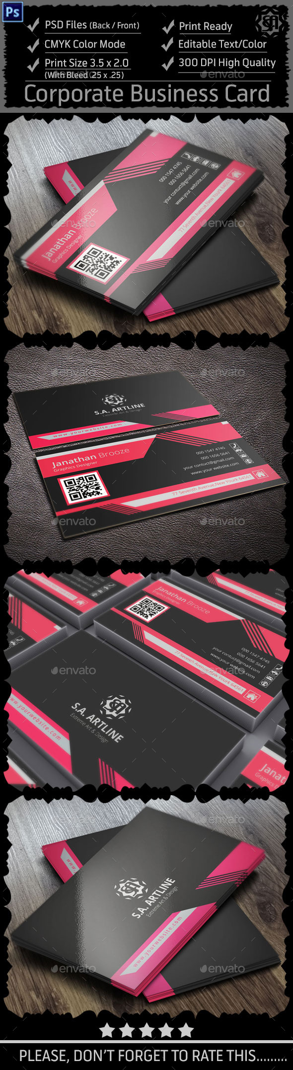 GraphicRiver Modern Corporate Business Card 9136586 GraphicRiver Modern Corporate Business Card 9136586