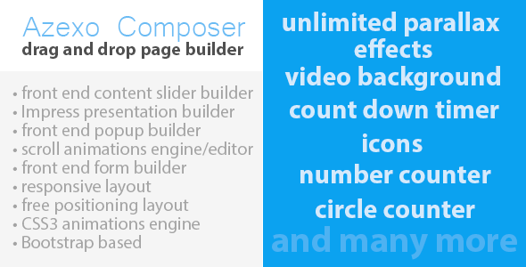 Azexo Composer Site Builder for HTML Templates Azexo Composer Site Builder for HTML Templates