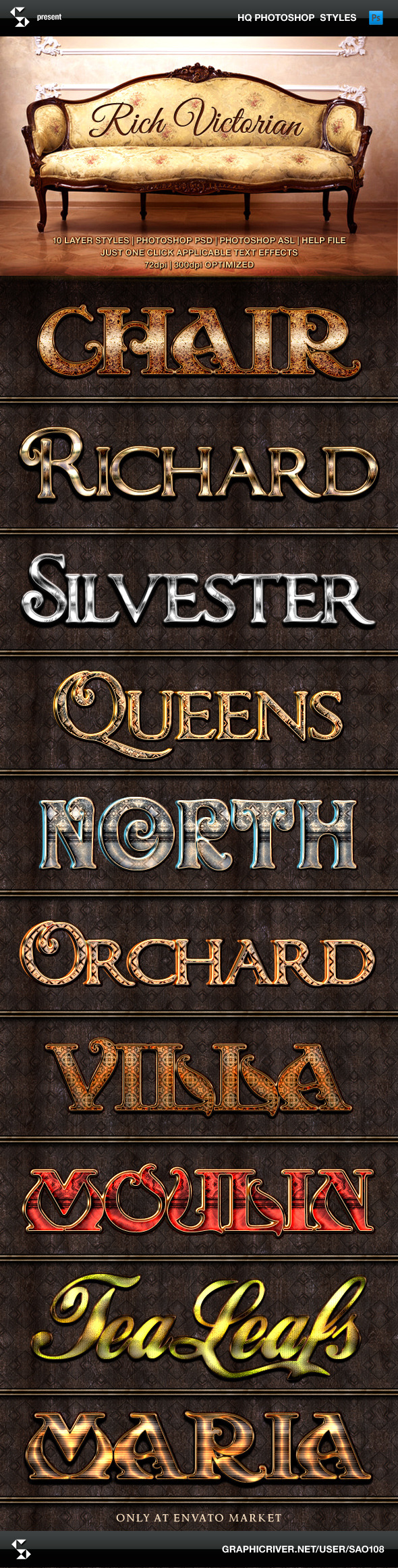 GraphicRiver Rich Victorian and Rustic Text Effects 9139202 GraphicRiver Rich Victorian and Rustic Text Effects 9139202
