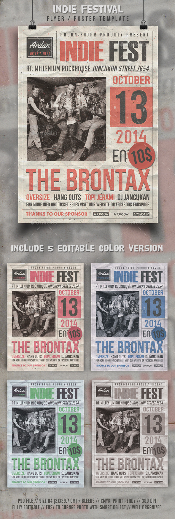 Indie Fest Flyer Template (Events)