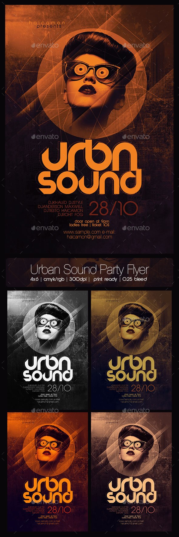 Urban Sound Party Flyer (Clubs & Parties)