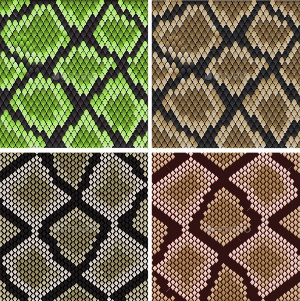 GraphicRiver Seamless Snake Skin Patterns 9139594 GraphicRiver Seamless Snake Skin Patterns 9139594