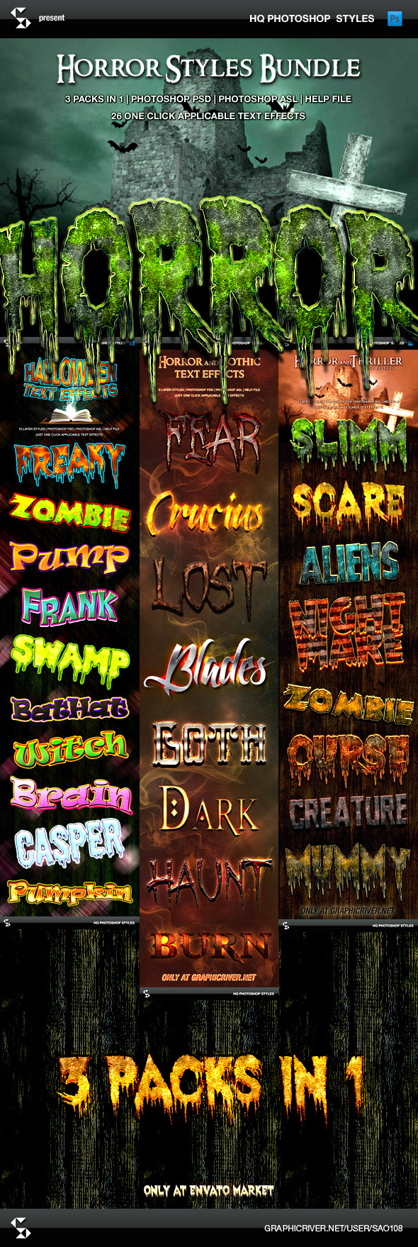 GraphicRiver Horror and Halloween Styles Bundle 9140485 GraphicRiver Horror and Halloween Styles Bundle 9140485
