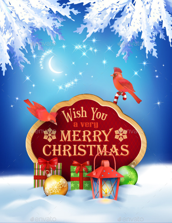 GraphicRiver Vector Christmas Winter Night Background 9140892 GraphicRiver Vector Christmas Winter Night Background 9140892