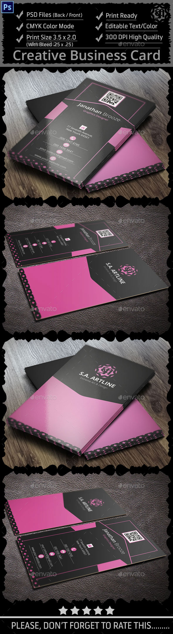 Cleat Creative Corporate Business Card (Creative)