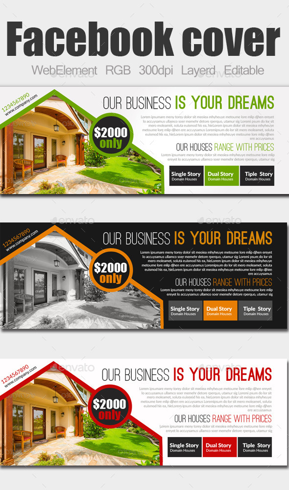 GraphicRiver Real Estate Facebook Covers 9143333 GraphicRiver Real Estate Facebook Covers 9143333