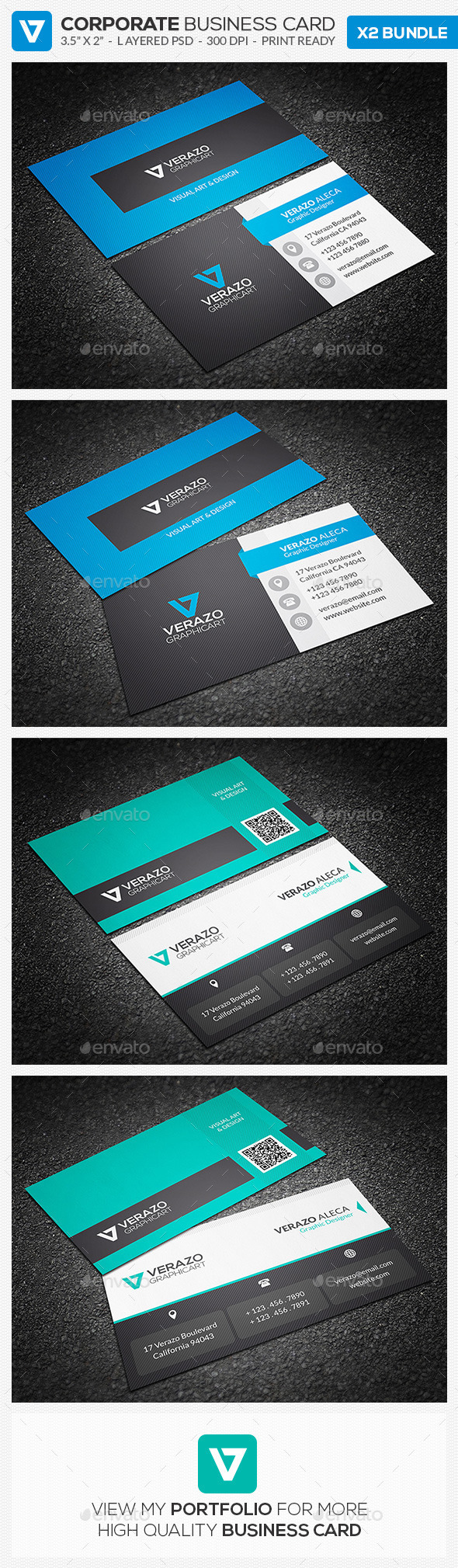 Business Card Bundle 10 (Corporate)