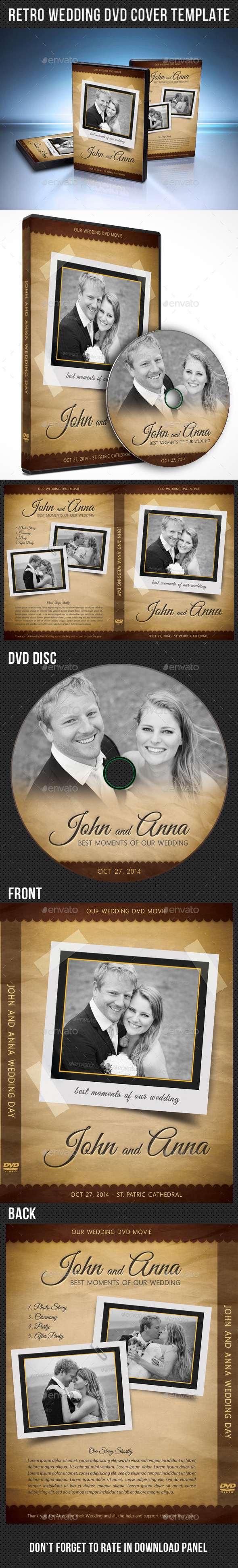 GraphicRiver Retro Wedding DVD Cover Template 03 9144150 GraphicRiver Retro Wedding DVD Cover Template 03 9144150