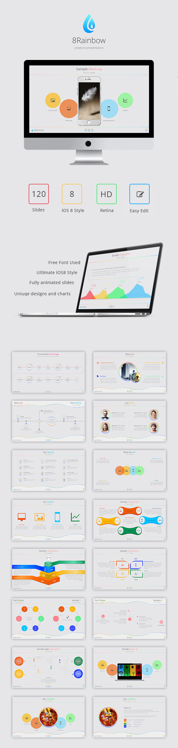 GraphicRiver 8Rainbow Keynote Template 9144160 GraphicRiver 8Rainbow Keynote Template 9144160