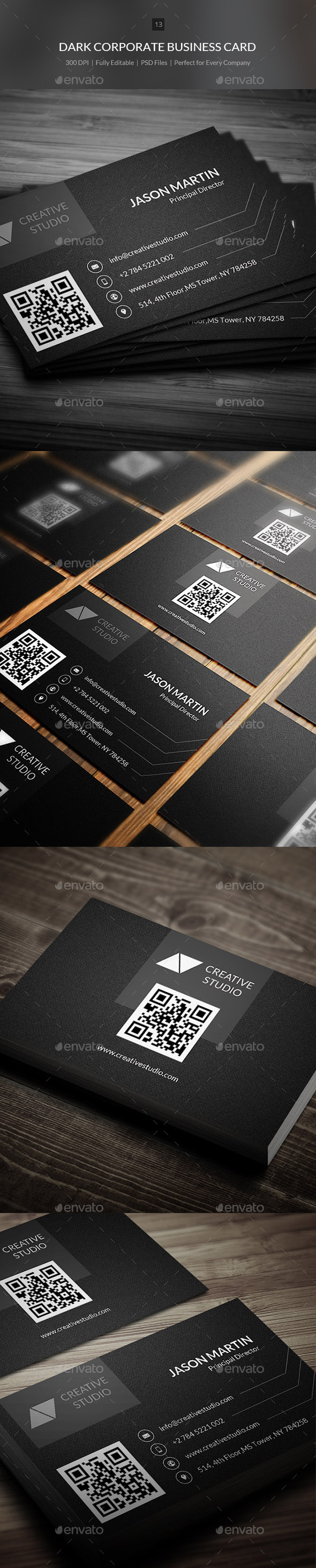 Dark Corporate Business Card 13 Dark Corporate Business Card 13