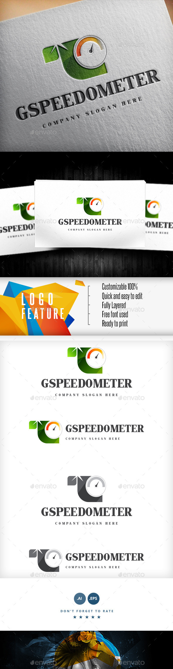 GraphicRiver Green Speedometer Logo 9145064 GraphicRiver Green Speedometer Logo 9145064