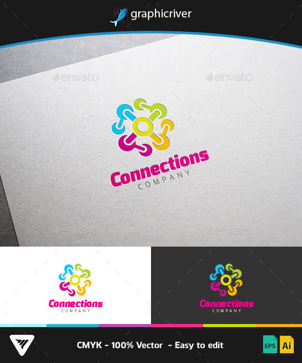 GraphicRiver Connections Logo 9145199 GraphicRiver Connections Logo 9145199