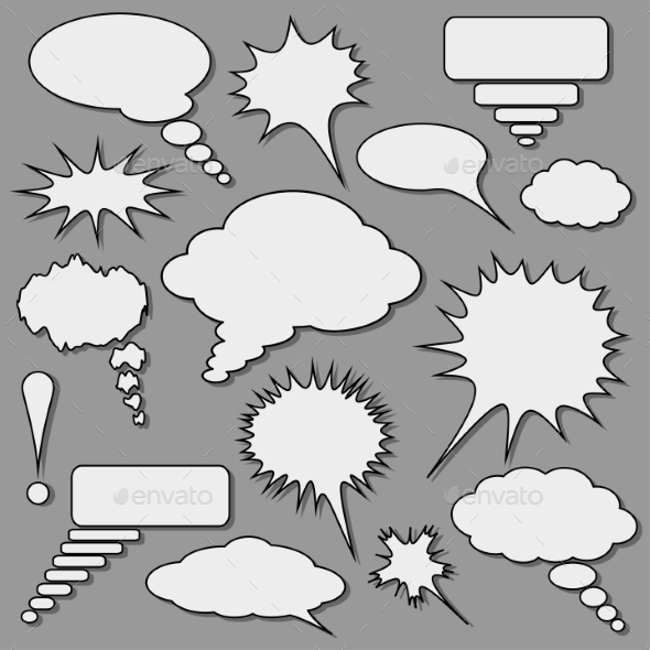 GraphicRiver Speech Bubbles Set 9145471 GraphicRiver Speech Bubbles Set 9145471