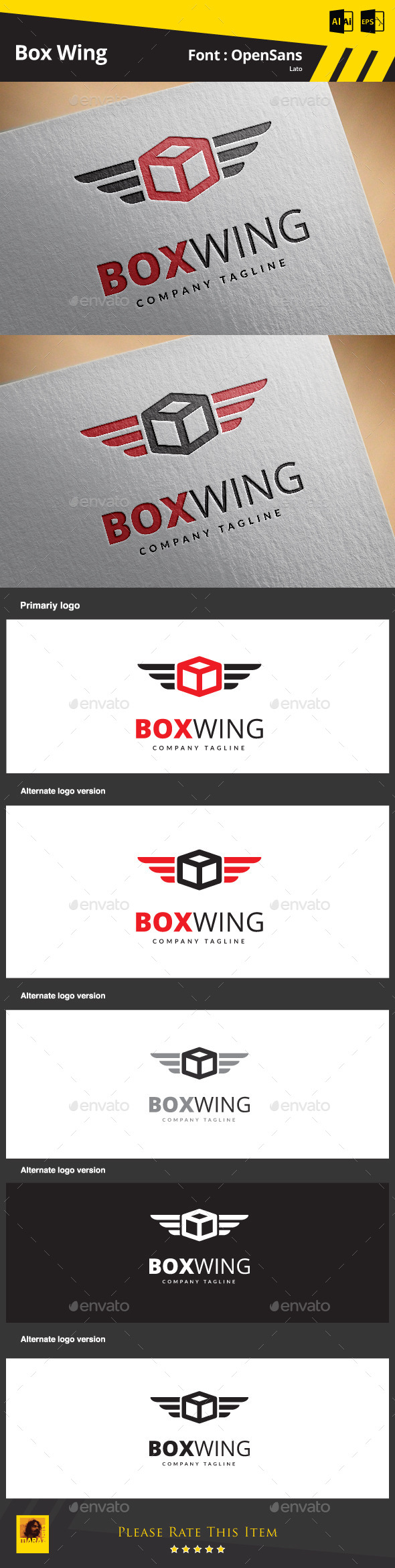 GraphicRiver Box Wing 9146228 GraphicRiver Box Wing 9146228