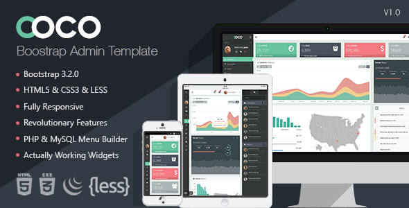 ThemeForest Coco Responsive Bootstrap Admin Template 9110062 ThemeForest Coco Responsive Bootstrap Admin Template 9110062