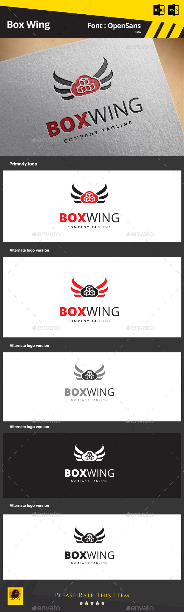 GraphicRiver Box Wing 9147263 GraphicRiver Box Wing 9147263