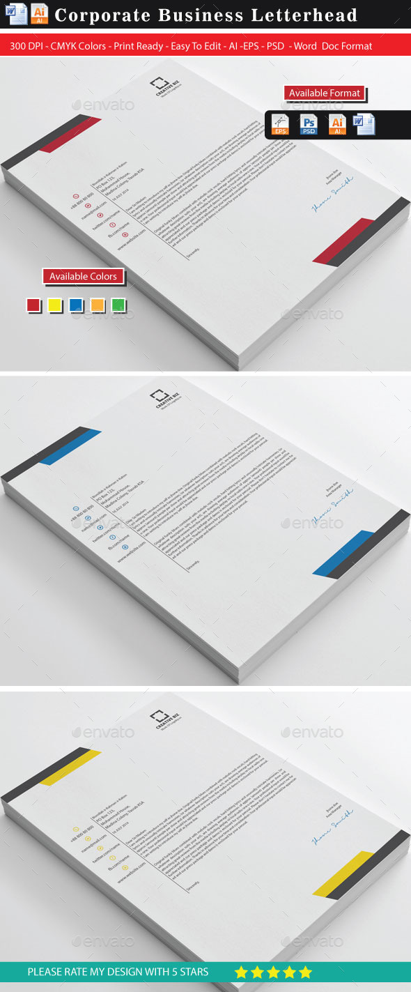 GraphicRiver Corporate2 Business Letterhead 9147313 GraphicRiver Corporate2 Business Letterhead 9147313