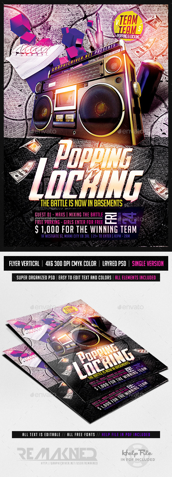 GraphicRiver Hip Hop Dance Battle Flyer Template PSD 9147804 GraphicRiver Hip Hop Dance Battle Flyer Template PSD 9147804