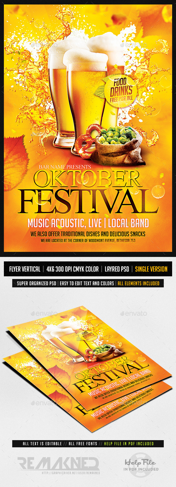 GraphicRiver Oktoberfest Festival Flyer Template PSD 9147944 GraphicRiver Oktoberfest Festival Flyer Template PSD 9147944