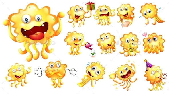 GraphicRiver Yellow Monster 9148149 GraphicRiver Yellow Monster 9148149