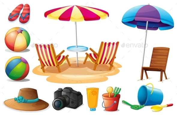 GraphicRiver Things Found at the Beach during Summer 9148174 GraphicRiver Things Found at the Beach during Summer 9148174
