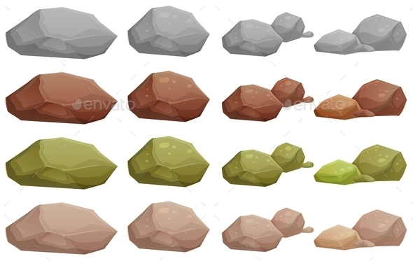 GraphicRiver Different Rocks 9149060 GraphicRiver Different Rocks 9149060
