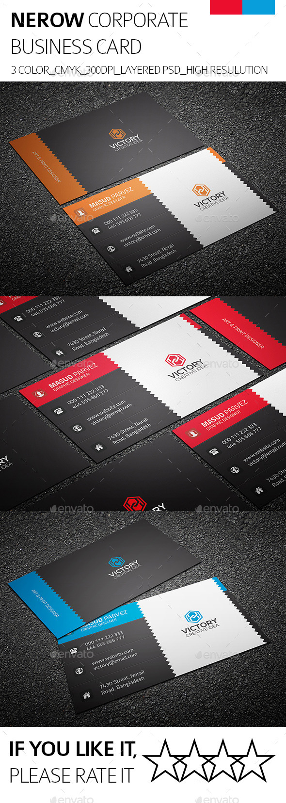 GraphicRiver Nerow & Corporate Business Card 9149319 GraphicRiver Nerow & Corporate Business Card 9149319