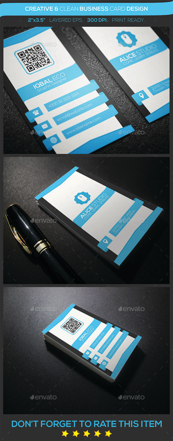 Creative & Clean Business Card Design (Creative)