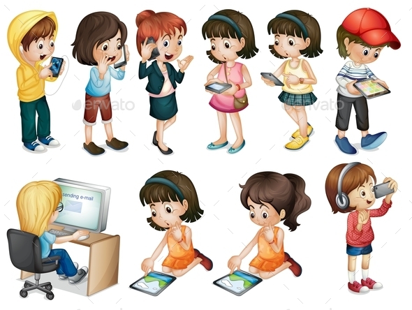 GraphicRiver Different Activities of Young Women 9151025 GraphicRiver Different Activities of Young Women 9151025