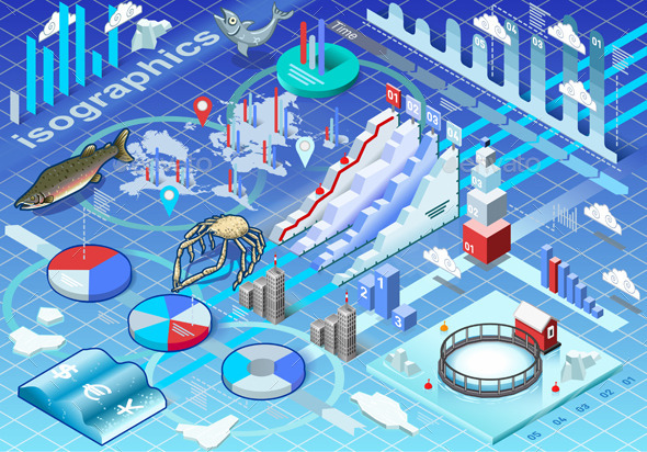 GraphicRiver Isometric Infographic Ice Fishing Set 9152560 GraphicRiver Isometric Infographic Ice Fishing Set 9152560