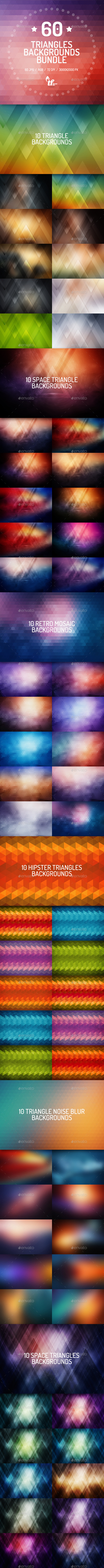 GraphicRiver 60 Triangles Backgrounds Bundle 9154000 GraphicRiver 60 Triangles Backgrounds Bundle 9154000