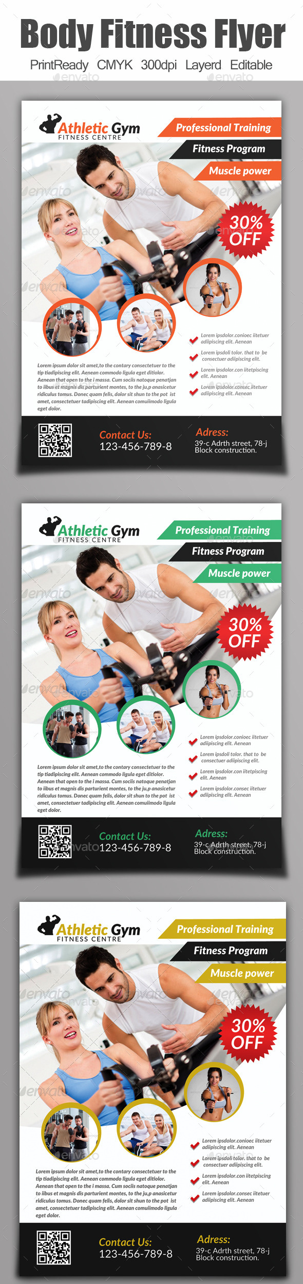 GraphicRiver A4 Body Fitness Flyer 9154233 GraphicRiver A4 Body Fitness Flyer 9154233