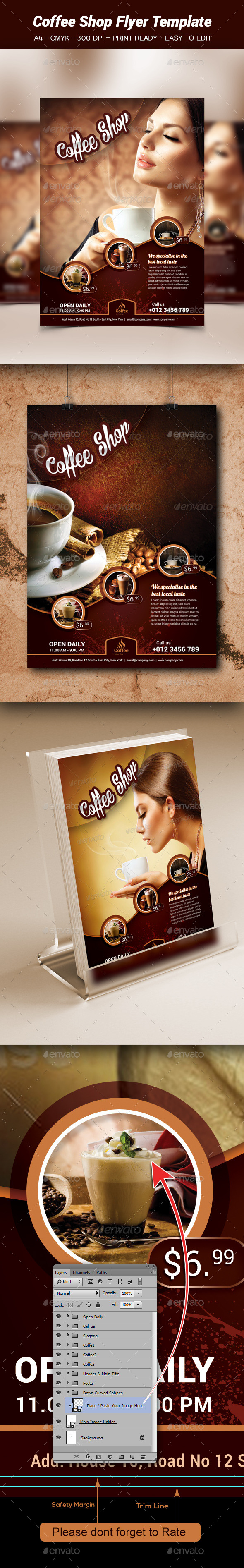 Coffe Shop Flyer Template (Flyers)