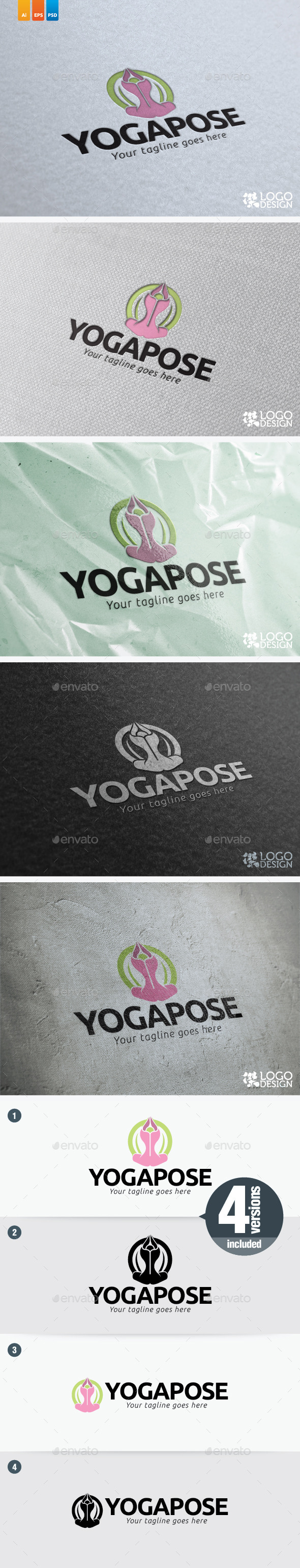 GraphicRiver Yoga Pose 9156445 GraphicRiver Yoga Pose 9156445