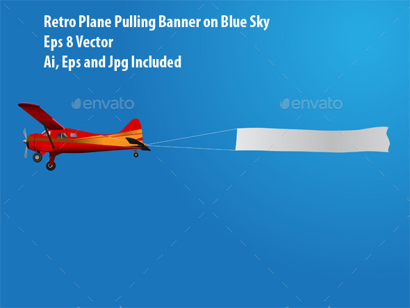 Plane With Banner (Man-made objects)