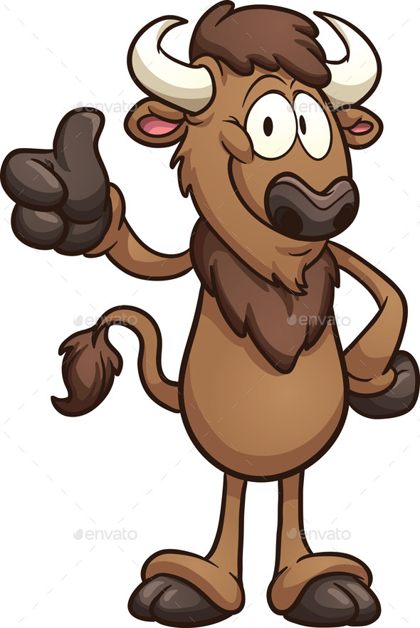GraphicRiver Cartoon Bison 9158079 GraphicRiver Cartoon Bison 9158079