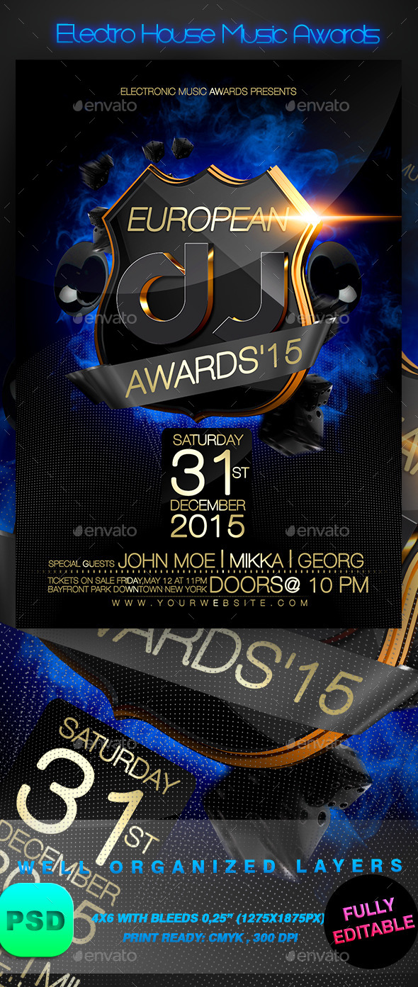GraphicRiver Electro House Music Awards 9158106 GraphicRiver Electro House Music Awards 9158106