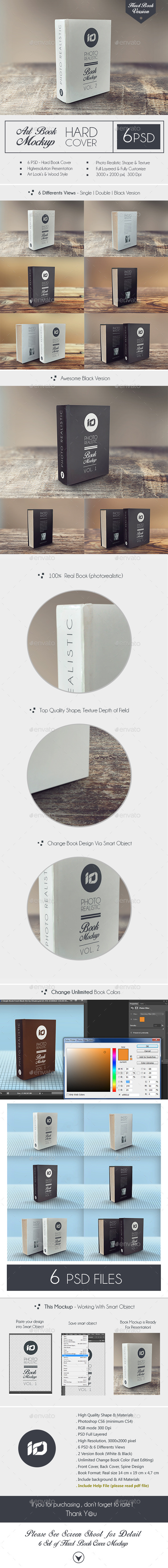 GraphicRiver Art Book Mock-Up Hard Cover Photorealistic 9158304 GraphicRiver Art Book Mock-Up Hard Cover Photorealistic 9158304