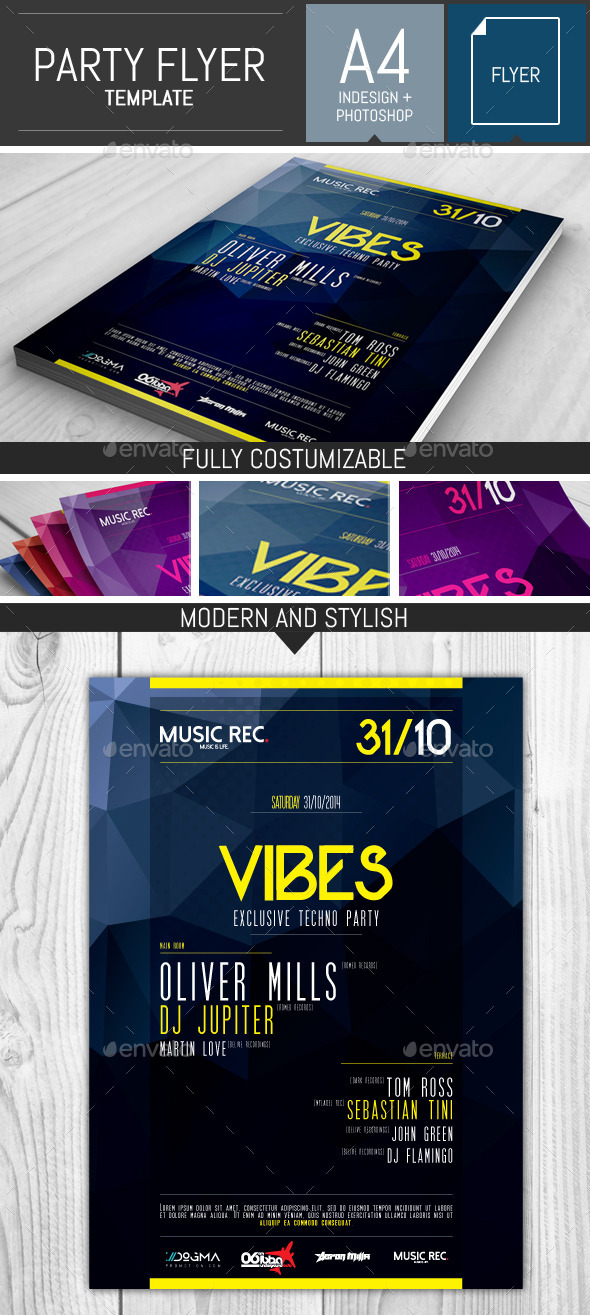GraphicRiver Electro Party Flyer Template 9159543 GraphicRiver Electro Party Flyer Template 9159543