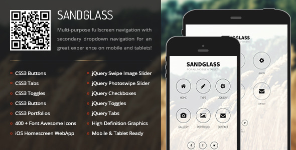 Sandglass | Mobile & Tablet Responsive Template