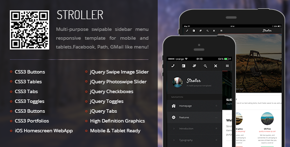 Stroller | Mobile & Tablet Responsive Template