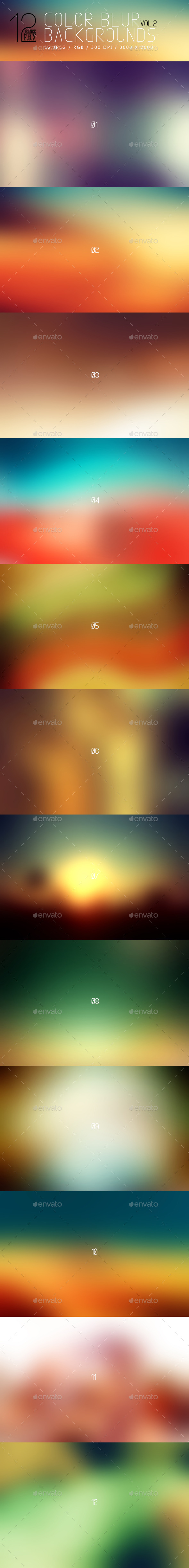 GraphicRiver 12 Color Blur Backgrounds Vol 2 9160321 GraphicRiver 12 Color Blur Backgrounds Vol 2 9160321