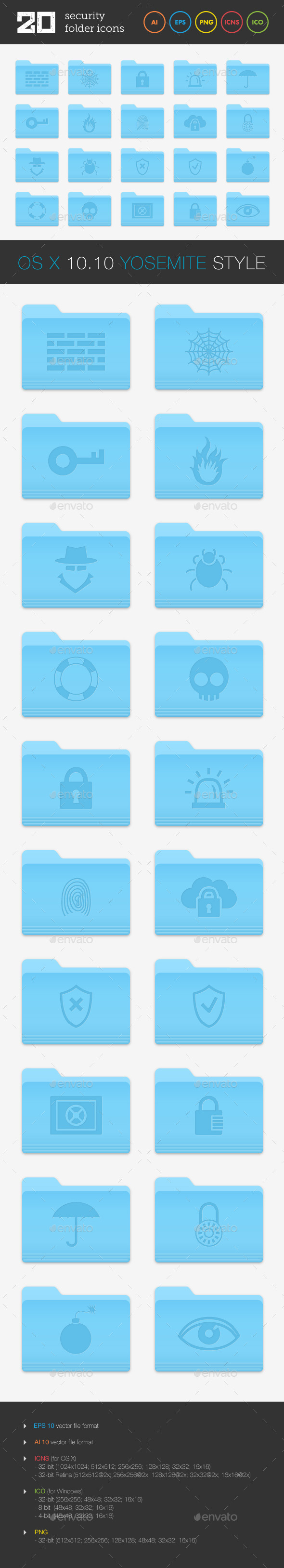 GraphicRiver Security Folder Icons Set 9162257 GraphicRiver Security Folder Icons Set 9162257